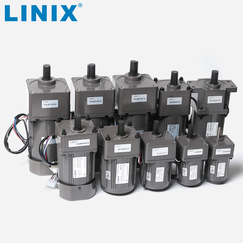 140W交流减速电机LINIX联宜220V变速YN100JB30G50齿轮箱6GU调速10