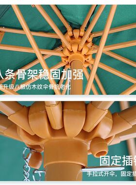 遮阳伞户外太阳伞庭院伞露台花园罗马伞岗亭防晒沙滩伞户外摆摊伞