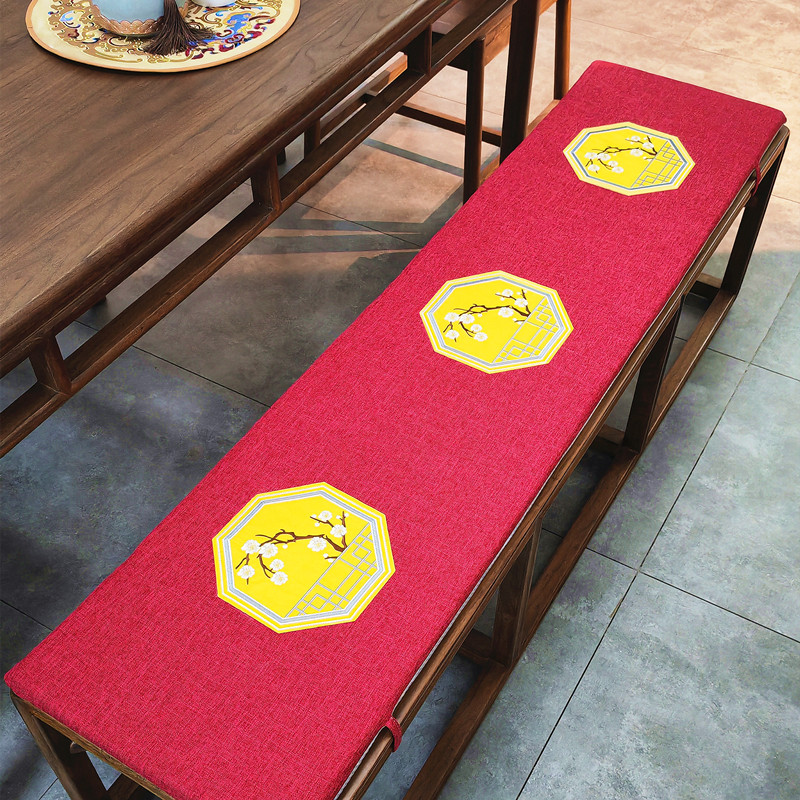新中式餐椅垫餐厅中式坐垫茶室坐垫长条凳垫实木椅垫圈椅垫长椅垫,居家布艺,椅垫,淘宝优惠券,粉丝福利购,淘宝优惠卷