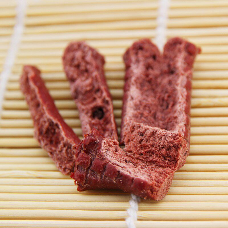 蒙贝宠物食品牛肉颗粒500g磨牙补钙代餐拌饭泰迪宠物狗狗奖励零食