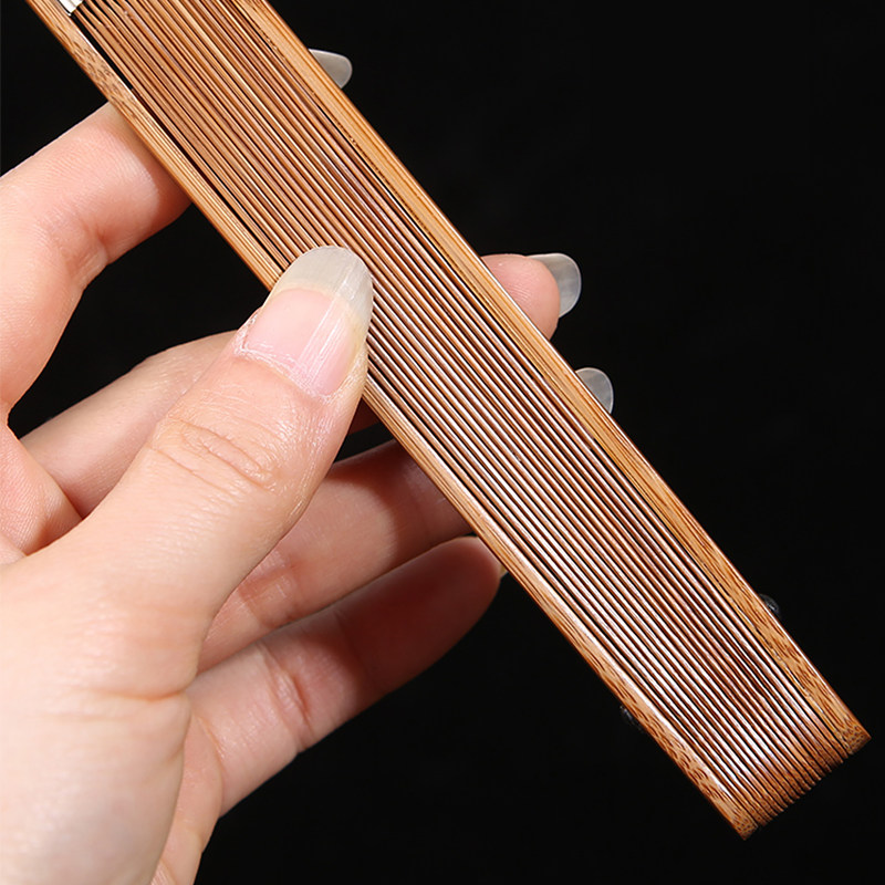 精工老料玉竹折扇文玩扇子男士把玩手工空白苏工扇面古风夏季竹扇