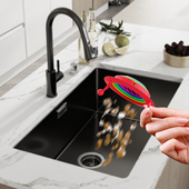 彩虹小怪兽水槽过滤网茶叶漏网水池垃圾厨房漏水槽防堵神器隔菜网