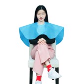 一次性披肩染发美发店发廊理发店烫染焗油围布围脖加厚防水无纺布