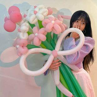 幼儿园毕业气球花材料包生日纪念日礼物拍照道具夜市摆摊场景布置