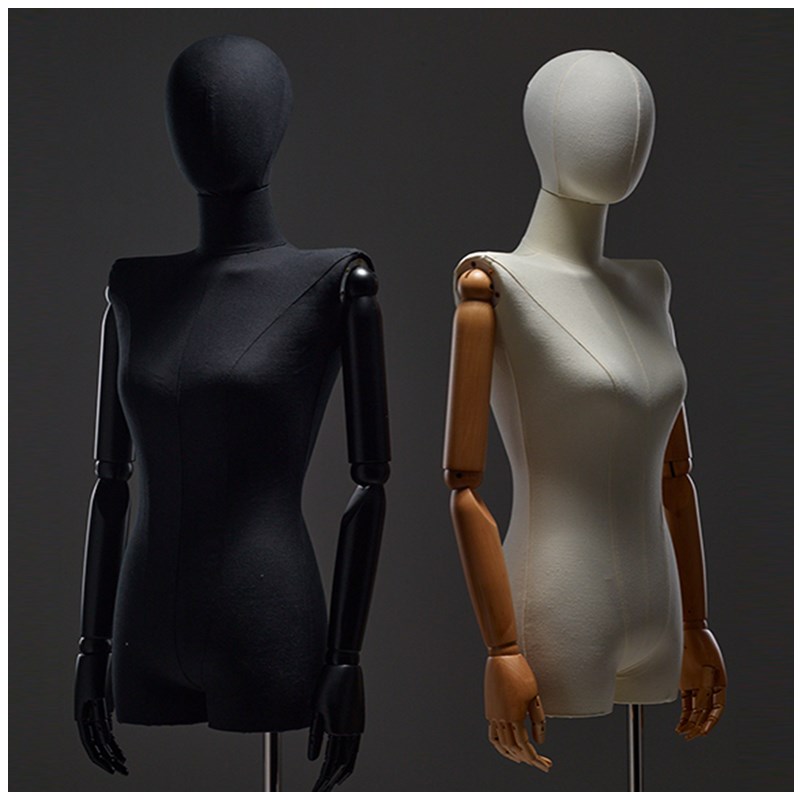 服装店模特展示架半身平肩女装橱窗衣服假人体人台人偶模特道具女