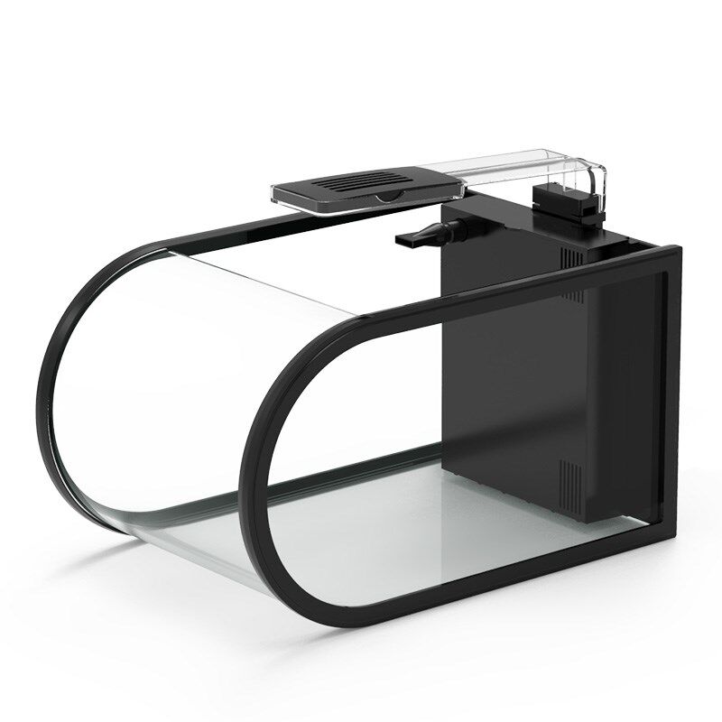 鱼缸客厅小型家用造景办公室创意生态迷你桌面懒人免换水缸水族箱