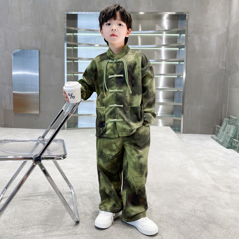 儿童装童汉服秋装套装2023新款古风秋季唐装孩秋款大童中国风