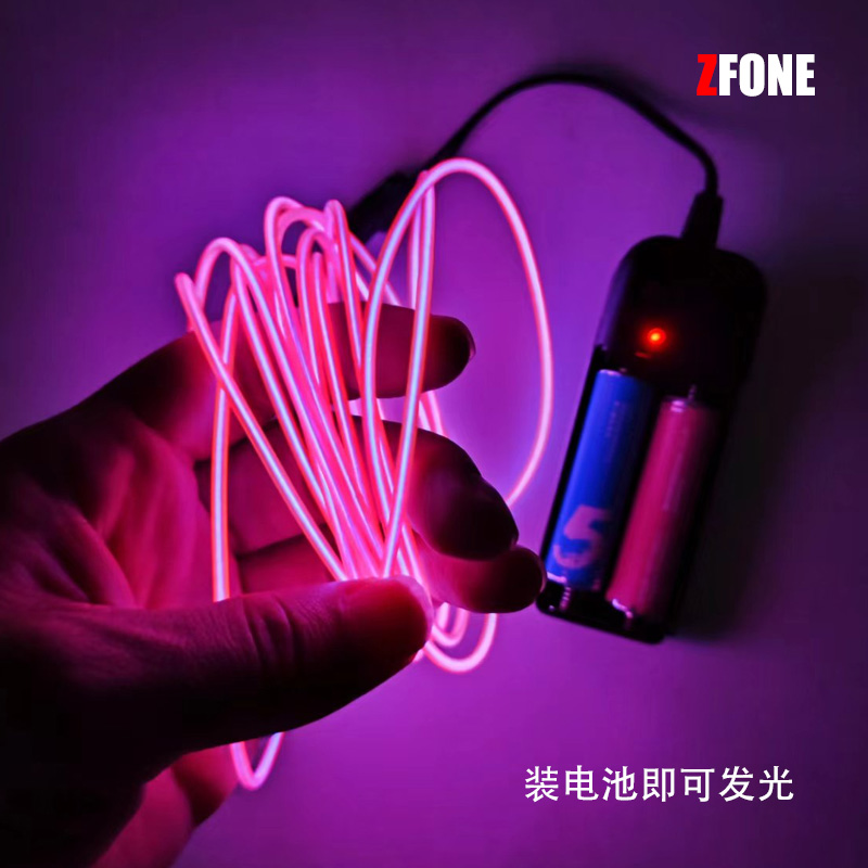 电池款超细LED冷光线发光线迷你霓虹灯线沙盘模型装饰灯条灯带