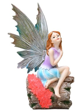 美式乡村花园装饰庭院仙女摆件发光花仙子创意阳台布置院子摆设