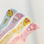 2把装 宝宝卡通动物塑料梳子学生平梳挑梳儿童扎头发小巧易携带