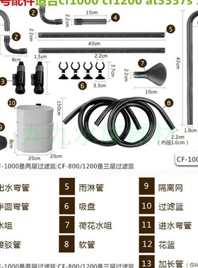 创星过滤桶AT-3338/EF4/CF1000/cf1200配件过滤栏密封圈配件