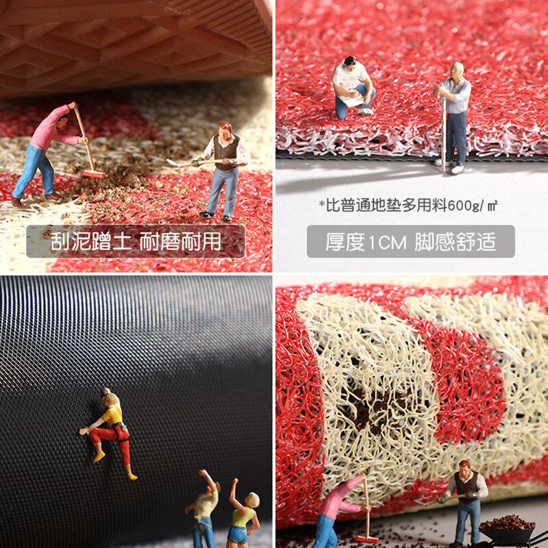地垫进门门口入户脚垫定制商铺地毯丝圈商用红色迎宾欢迎光临门垫