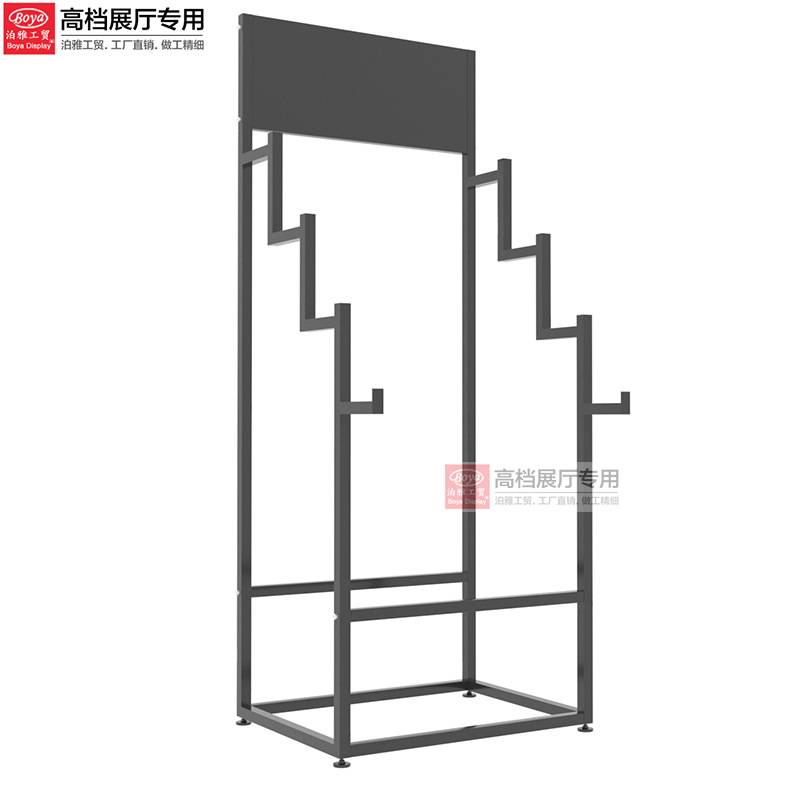 泊雅工贸瓷砖简易立式落地式多功能移动架子 毛毯展示架 地毯展架