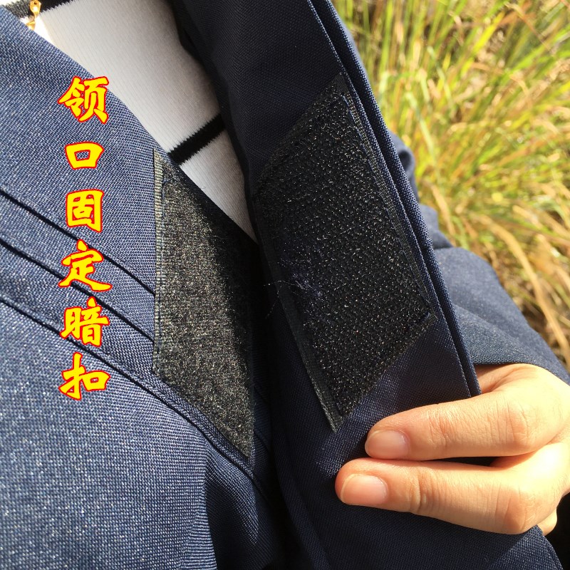 速发道士斜襟长袍长褂加厚款道袍道服练功服冬季棉袄棉衣
