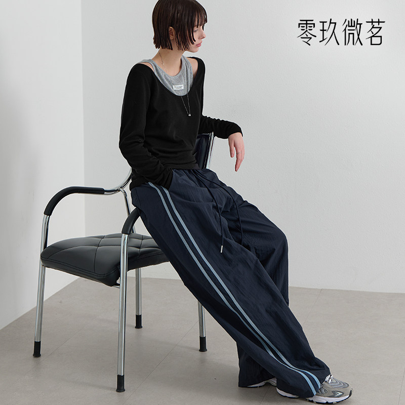 零玖微茗09women韩国大码微胖mm宽松显瘦休闲裤86626