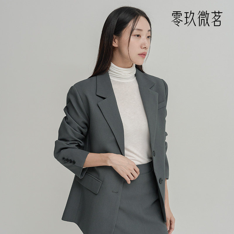 09women韩国大码职业休闲西装图片