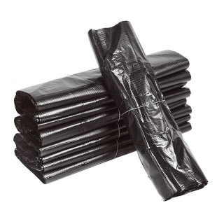 垃圾袋家用加厚黑色中大号厨房背心式 一次性手提方便袋拉圾塑料袋