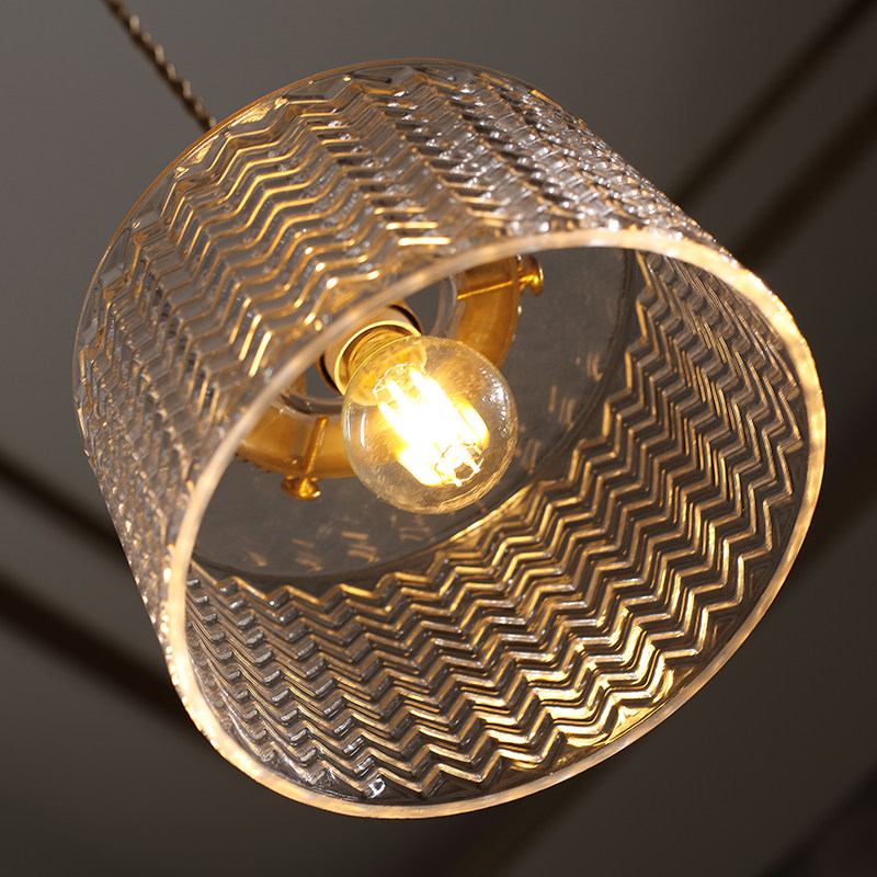 日式复古吊灯手工玻璃餐厅卧室床头飘窗吧台咖啡馆客栈北欧小吊灯