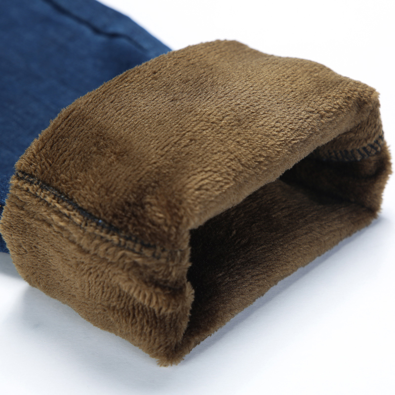 加绒加厚牛仔裤男秋冬款2022年新款宽松直筒带绒保暖男士冬季裤子