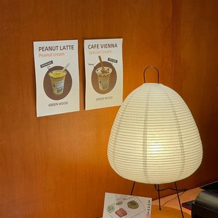 日式侘寂风台灯主卧室床头高级感装饰氛围客厅民宿宣纸野口勇台灯