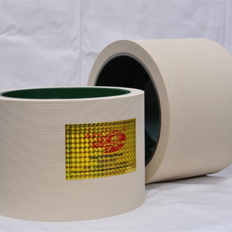 6寸耐磨橡胶辊 白色砻谷机胶辊 大米专用脱壳设备 打米机胶辊包邮