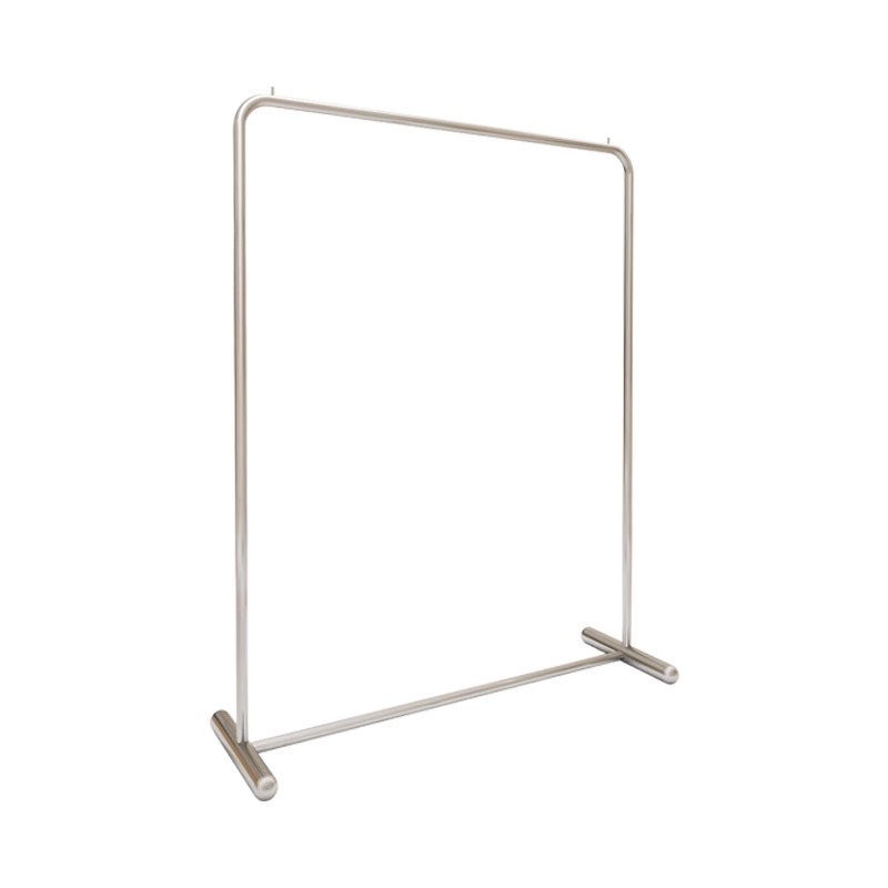 服装店展示架不锈钢女装店货架陈列架童装挂衣架银色落地衣服架子