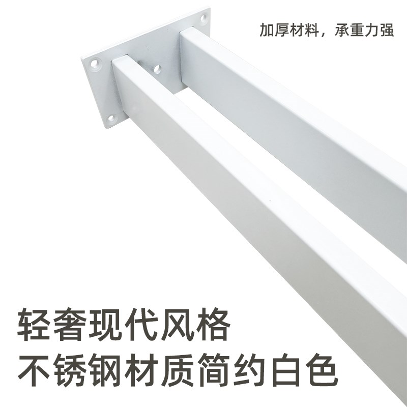 不锈钢白色台脚台架支撑腿家具支架脚岛台腿办公桌腿玄关柜台脚架