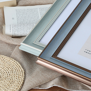 欧式复古画框装裱相框正方形外40挂墙十字绣30框架国画裱框50字画