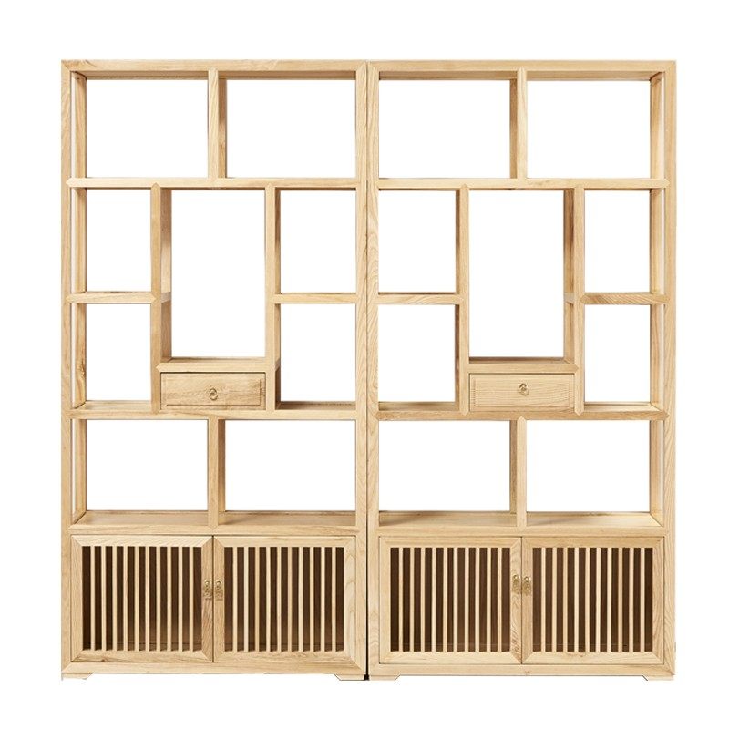 实木多宝阁中式博古架展示柜多宝阁置物架多层茶具茶室茶叶架货架