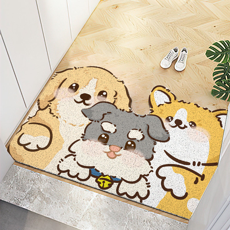 卡通可裁剪玄关进门地垫入户门丝圈蹭脚垫子家用pvc门口地毯门垫,居家布艺,入户地垫,淘宝优惠券,粉丝福利购,淘宝优惠卷