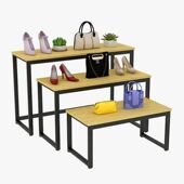 服装 架花店橱窗中岛架货架 店展示架流水台商场展示架展示台包包鞋