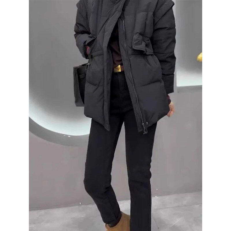 大码胖mm高腰黑色烟管牛仔裤子女春秋新款加绒弹力显瘦九分直筒裤,女装/女士精品,大码裤装,淘宝优惠券,粉丝福利购,淘宝优惠卷