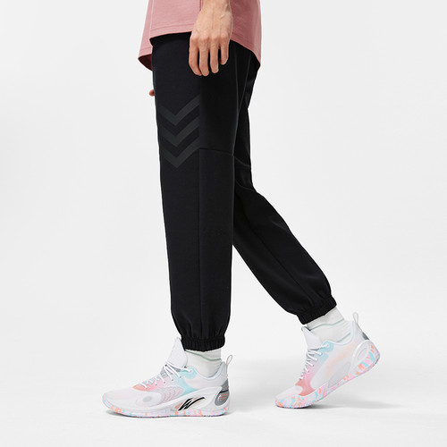 李宁LI-NING韦德男束脚宽松卫裤