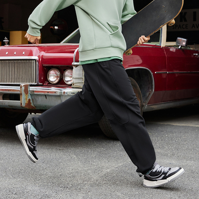 LI-NING反伍男子宽松束脚卫裤