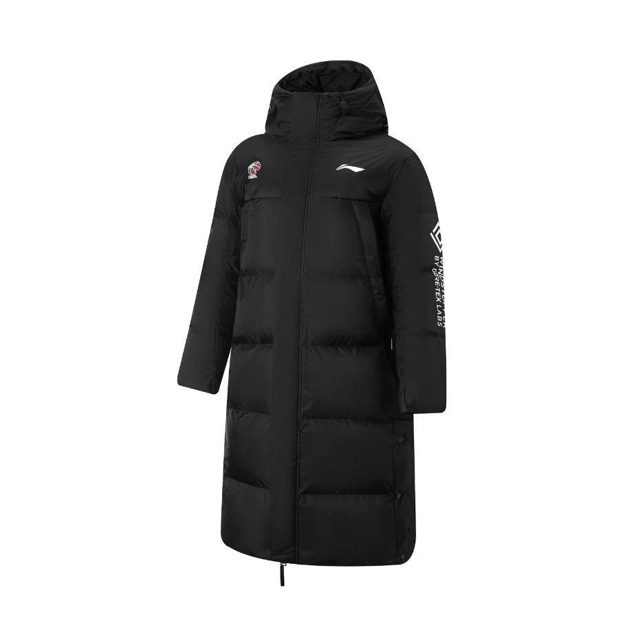 李宁（LI-NING）李宁男子CBA精英装备系列篮球长羽绒服 AYMV485