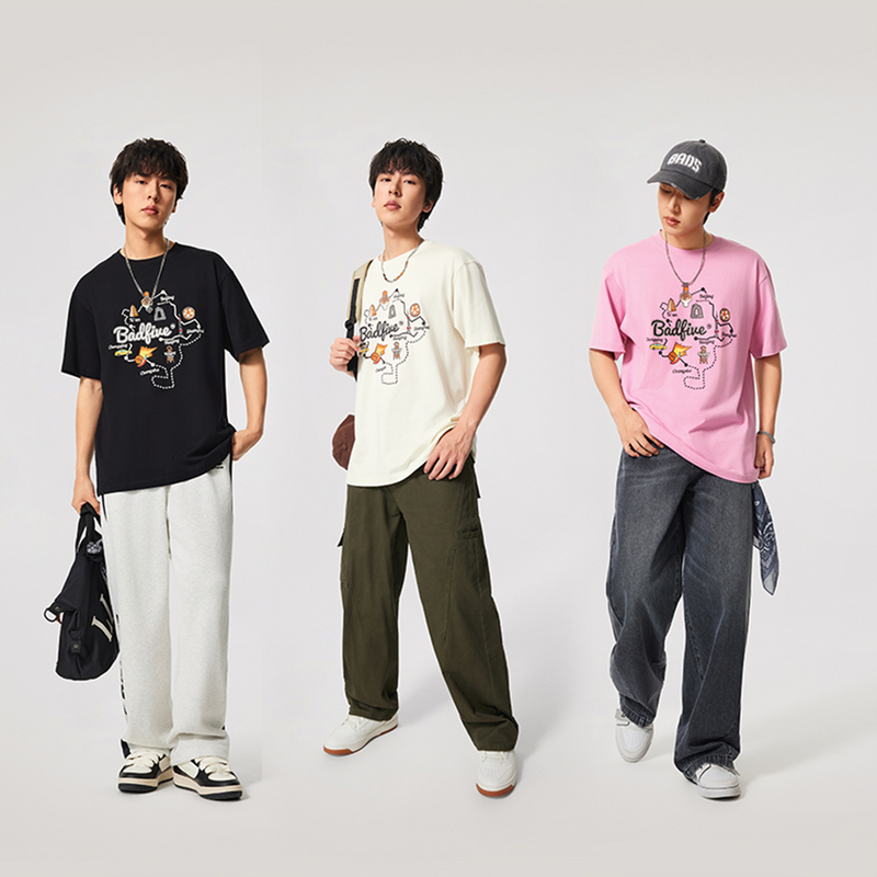 李宁反伍男子印花运动T恤