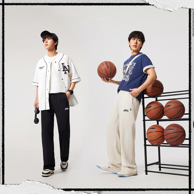 李宁LI-NING反伍男子直筒运动裤