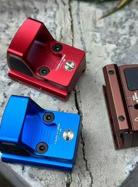 全金属全息镜瞄i准器高清虹膜rmr红点镀膜底板模型弹弓可归零玩具