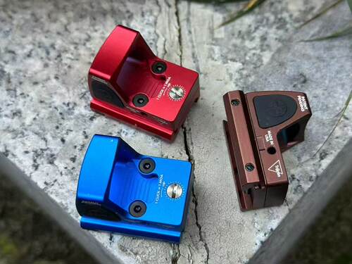 全金属全息镜瞄i准器高清虹膜rmr红点镀膜底板模型弹弓可归零玩具