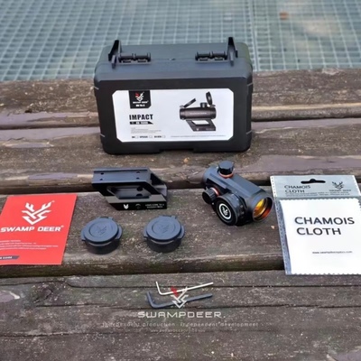 沼泽鹿TA-3双底座内红点瞄可拆卸红膜真模型摆件挂墙弹弓玩具