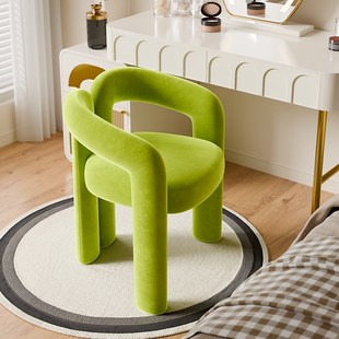 速发小巧奶油用梳妆凳轻奢高级妆梳台椅子生卧室家风凳子靠背美甲