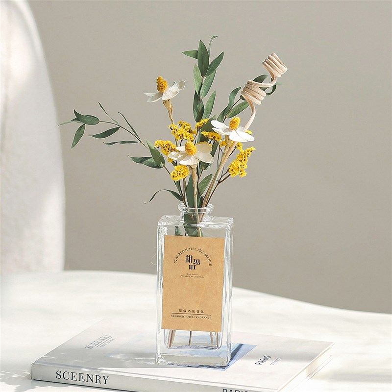 速发干香花束无火花薰精油室件家用摆内卧室栀子花香氛空气清新剂,家居饰品,香薰摆件,淘宝优惠券,粉丝福利购,淘宝优惠卷