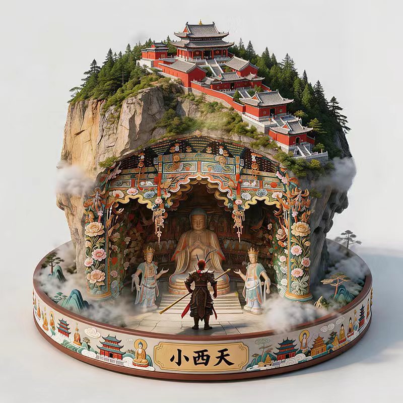 山西临汾城市旅游纪念品冰箱贴