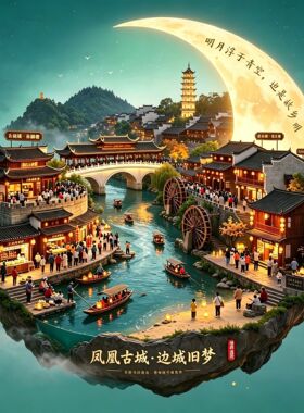 凤凰古城旅游景点纪念品冰箱贴