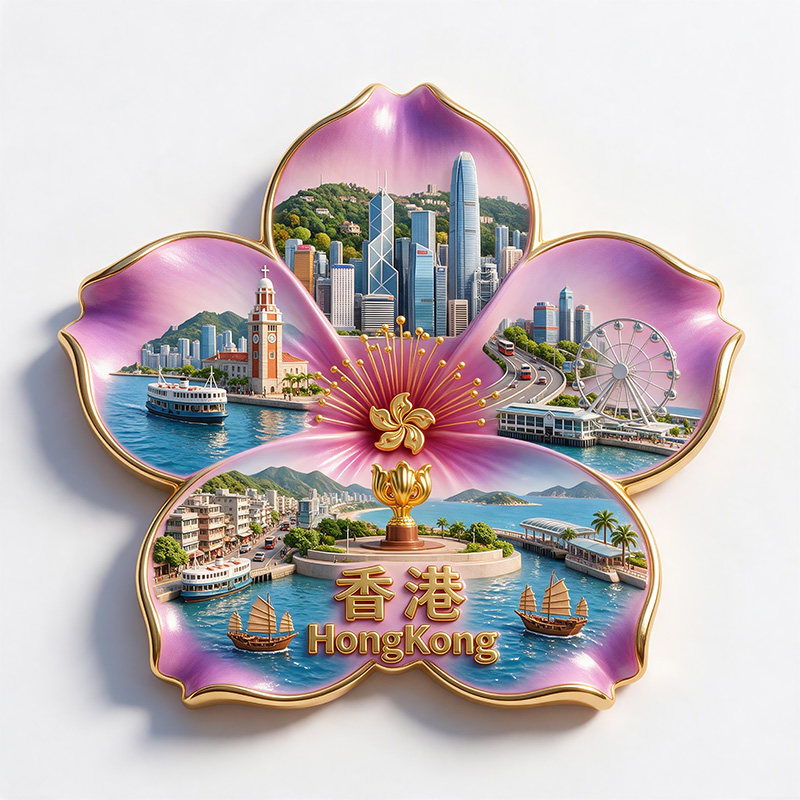 香港城市旅游纪念品冰箱贴磁吸