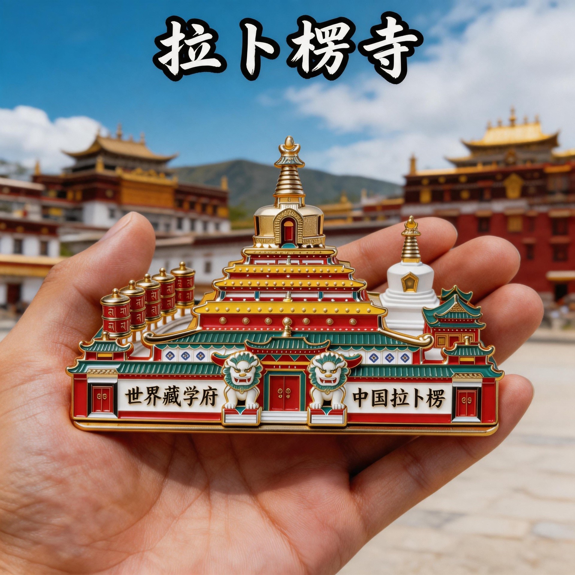 甘南拉卜楞寺旅游纪念冰箱贴磁吸