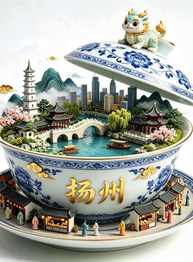 扬州冰箱贴城市旅游纪念品装饰