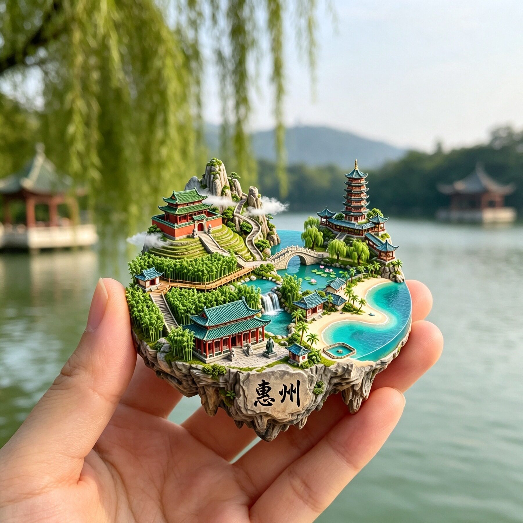惠州城市旅游纪念品冰箱贴磁吸
