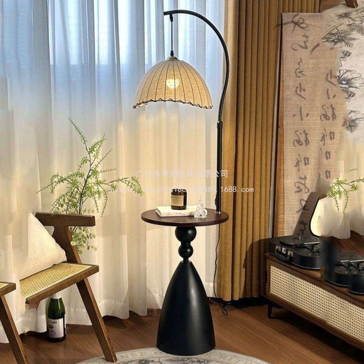 莱澳网红美式客厅沙发旁落地灯茶几氛围带桌子卧室床头一体立式落,电子元器件市场,其它元器件,淘宝优惠券,粉丝福利购,淘宝优惠卷