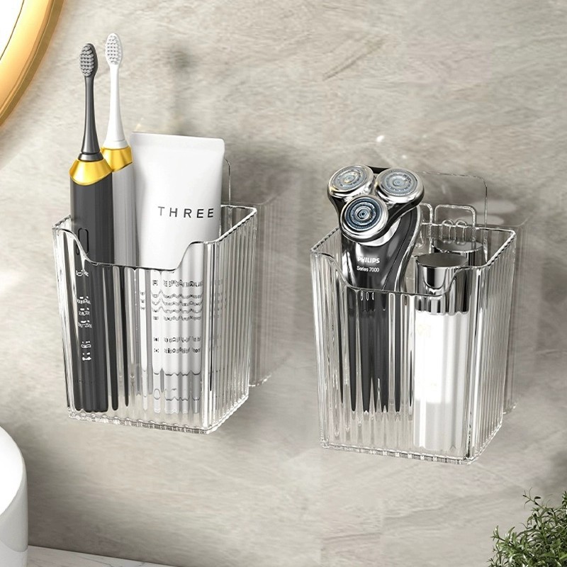 速发卫子间牙刷牙膏梳生置物架浴室各筒神器厕所洗漱台收纳种用品